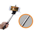 Wired Selfie Stick with Shutter for Android and iPhone Cameras